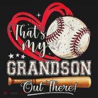 That's My Grandson Out There Baseball Grandma Mother's Day Mousepad thumb 1