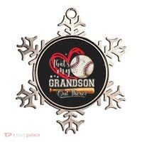 That's My Grandson Out There Baseball Grandma Mother's Day Ornament thumb 0