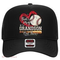 That's My Grandson Out There Baseball Grandma Mother's Day Hat thumb 0