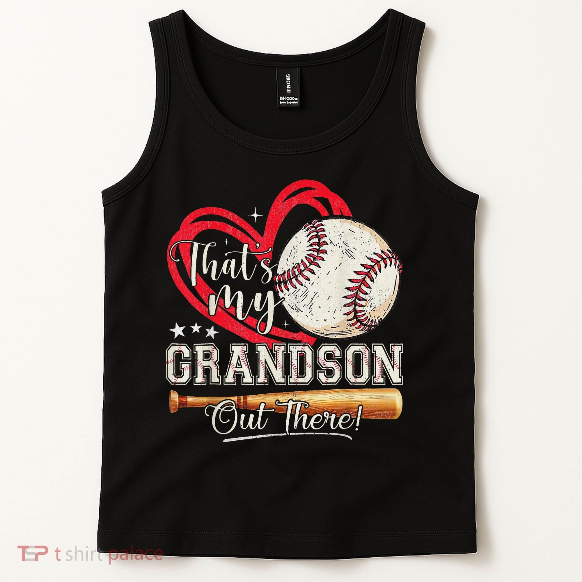 That's My Grandson Out There Baseball Grandma Mother's Day Tank Top