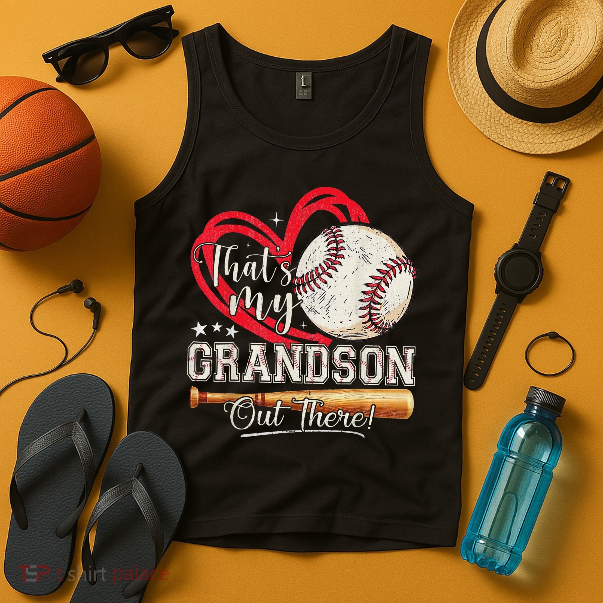That's My Grandson Out There Baseball Grandma Mother's Day Tank Top