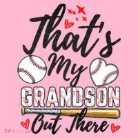 ThatS My Grandson Out There Baseball Grandma MotherS Day Coaster thumb 2
