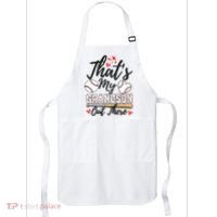 ThatS My Grandson Out There Baseball Grandma MotherS Day Apron thumb 0