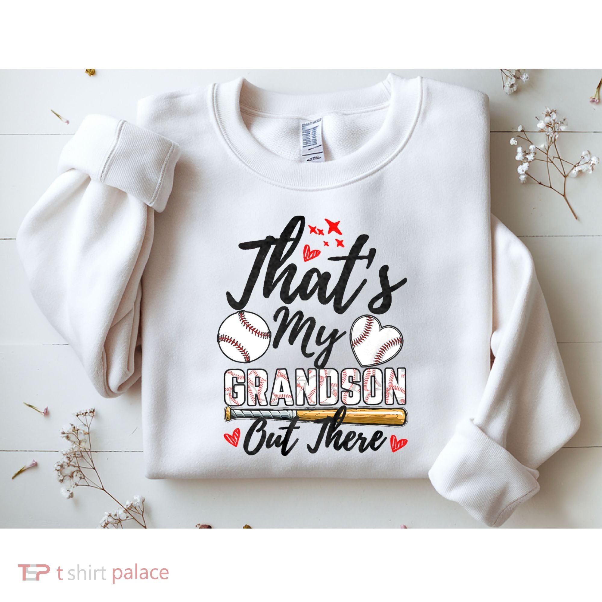 ThatS My Grandson Out There Baseball Grandma MotherS Day Sweatshirt