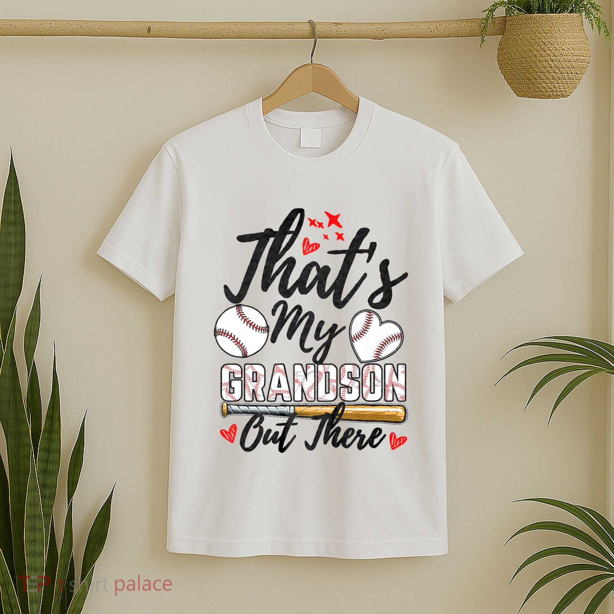 ThatS My Grandson Out There Baseball Grandma MotherS Day T-Shirt