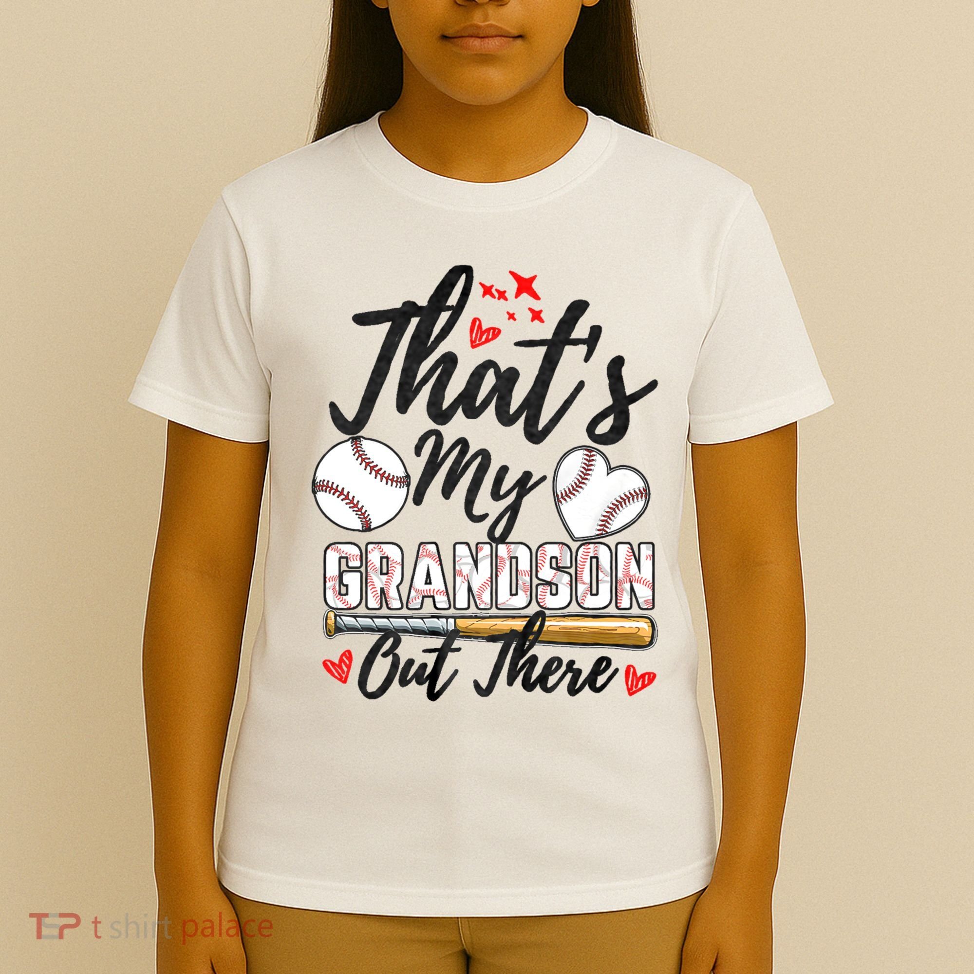 ThatS My Grandson Out There Baseball Grandma MotherS Day T-Shirt