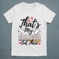 ThatS My Grandson Out There Baseball Grandma MotherS Day T-Shirt thumb 5
