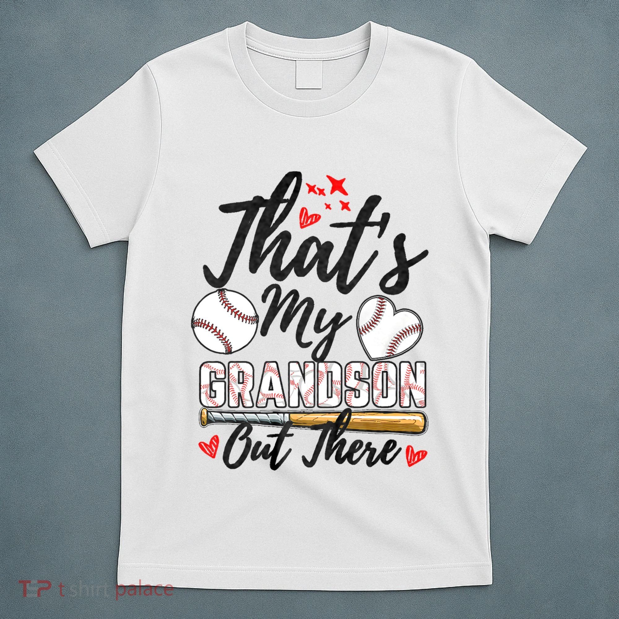 ThatS My Grandson Out There Baseball Grandma MotherS Day T-Shirt