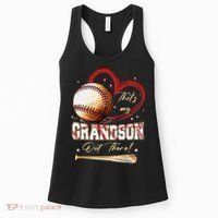 Thats My Grandson Out There Baseball Grandma Mothers Day Women's Tank Top thumb 0