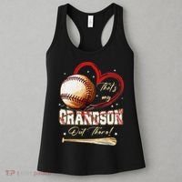 Thats My Grandson Out There Baseball Grandma Mothers Day Women's Tank Top thumb 3