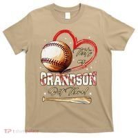 Thats My Grandson Out There Baseball Grandma Mothers Day T-Shirt thumb 0