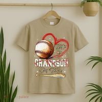 Thats My Grandson Out There Baseball Grandma Mothers Day T-Shirt thumb 2