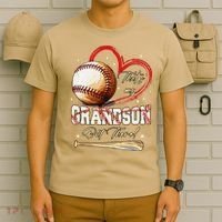 Thats My Grandson Out There Baseball Grandma Mothers Day T-Shirt thumb 6