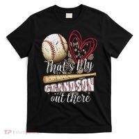 Thats My Grandson Out There Cool Family Baseball Biggest Fan T-Shirt thumb 0