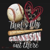 Thats My Grandson Out There Cool Family Baseball Biggest Fan Women's Tank Top thumb 5