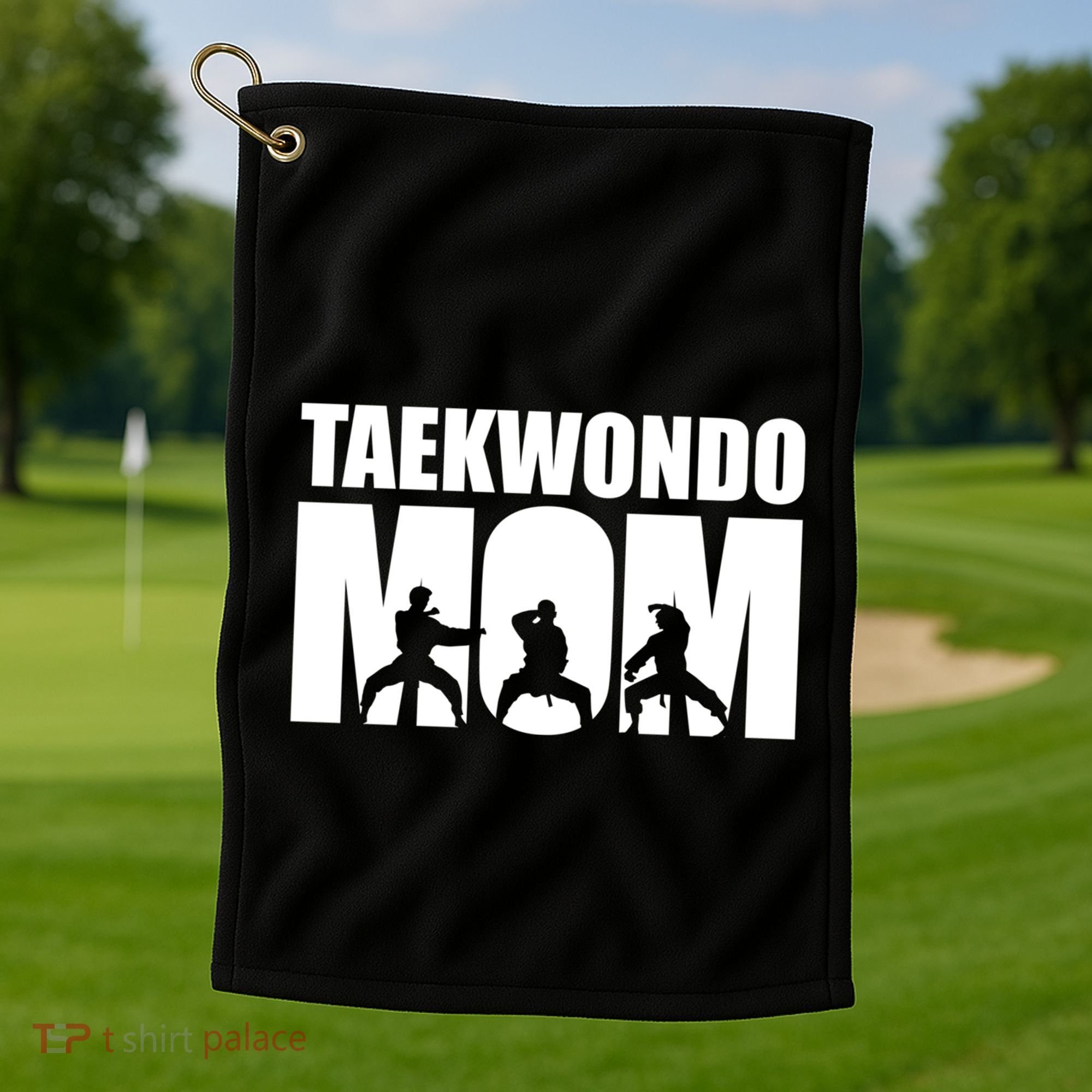Taekwondo Mom Gift Golf Towel