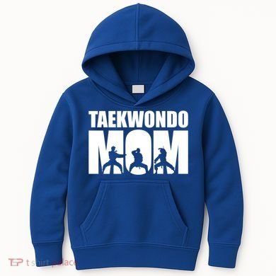 Taekwondo Mom Gift Kids Hoodie