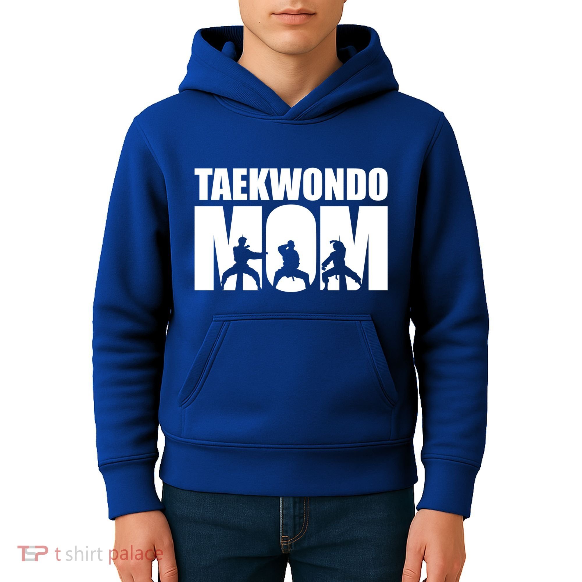 Taekwondo Mom Gift Kids Hoodie