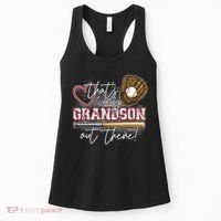 That's My Grandson Out There Proud Baseball Grandparent Women's Tank Top thumb 0