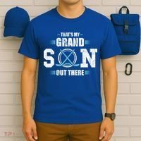That's My Grandson Out There Ice Hockey Grandma Grandpa Gift T-Shirt thumb 6