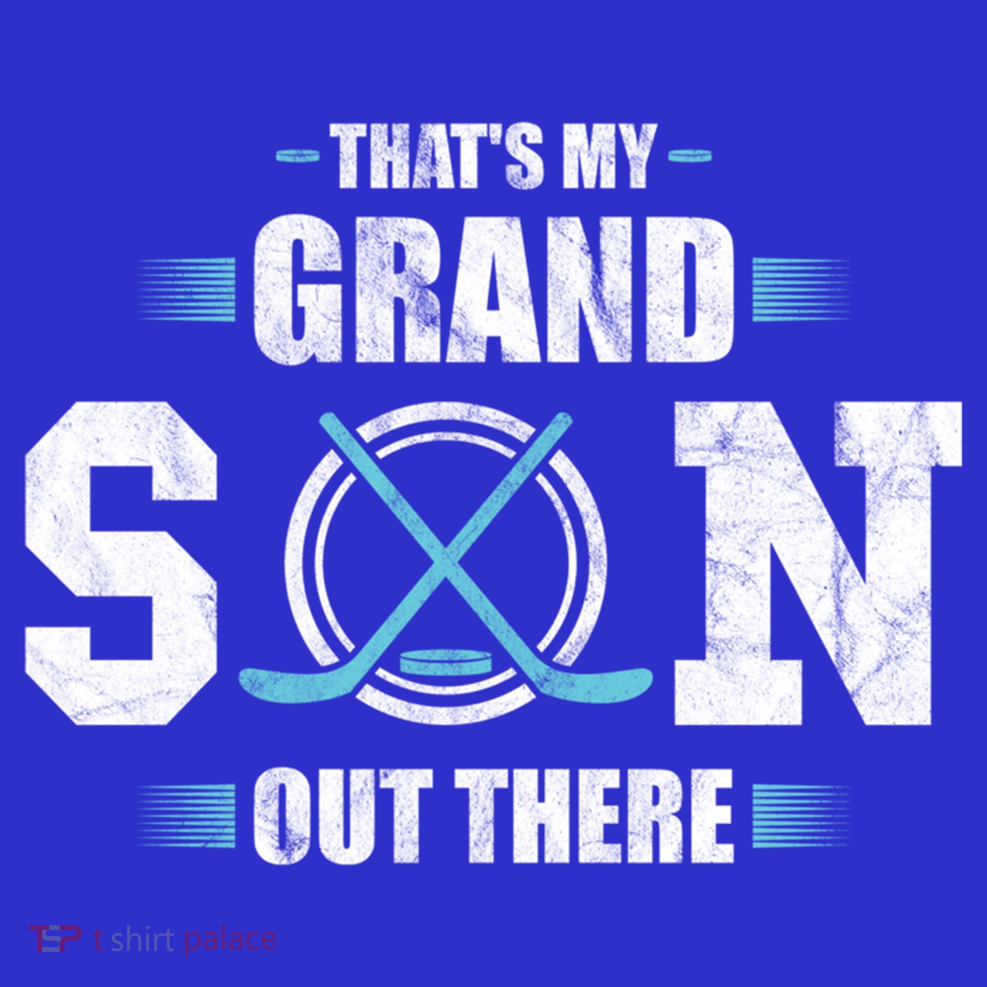 That's My Grandson Out There Ice Hockey Grandma Grandpa Gift Women's Tank Top