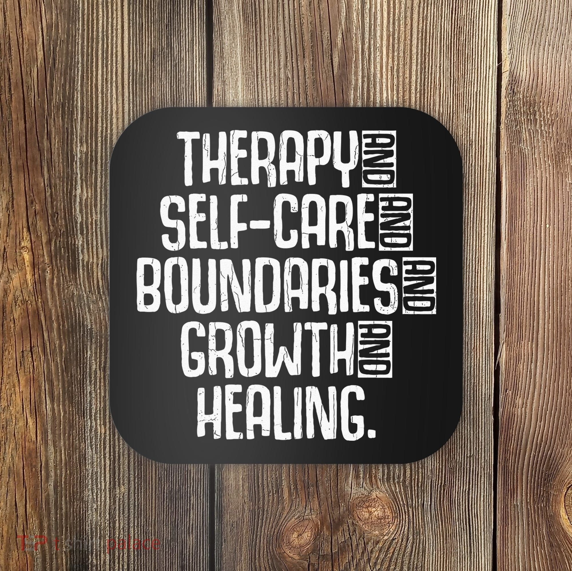 Therapy Mental Health Awareness Graphic Coaster