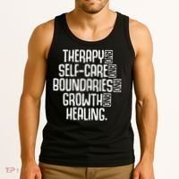Therapy Mental Health Awareness Graphic Tank Top thumb 3
