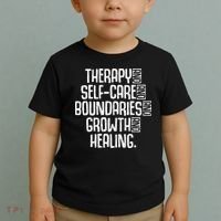 Therapy Mental Health Awareness Graphic Toddler T-Shirt thumb 2