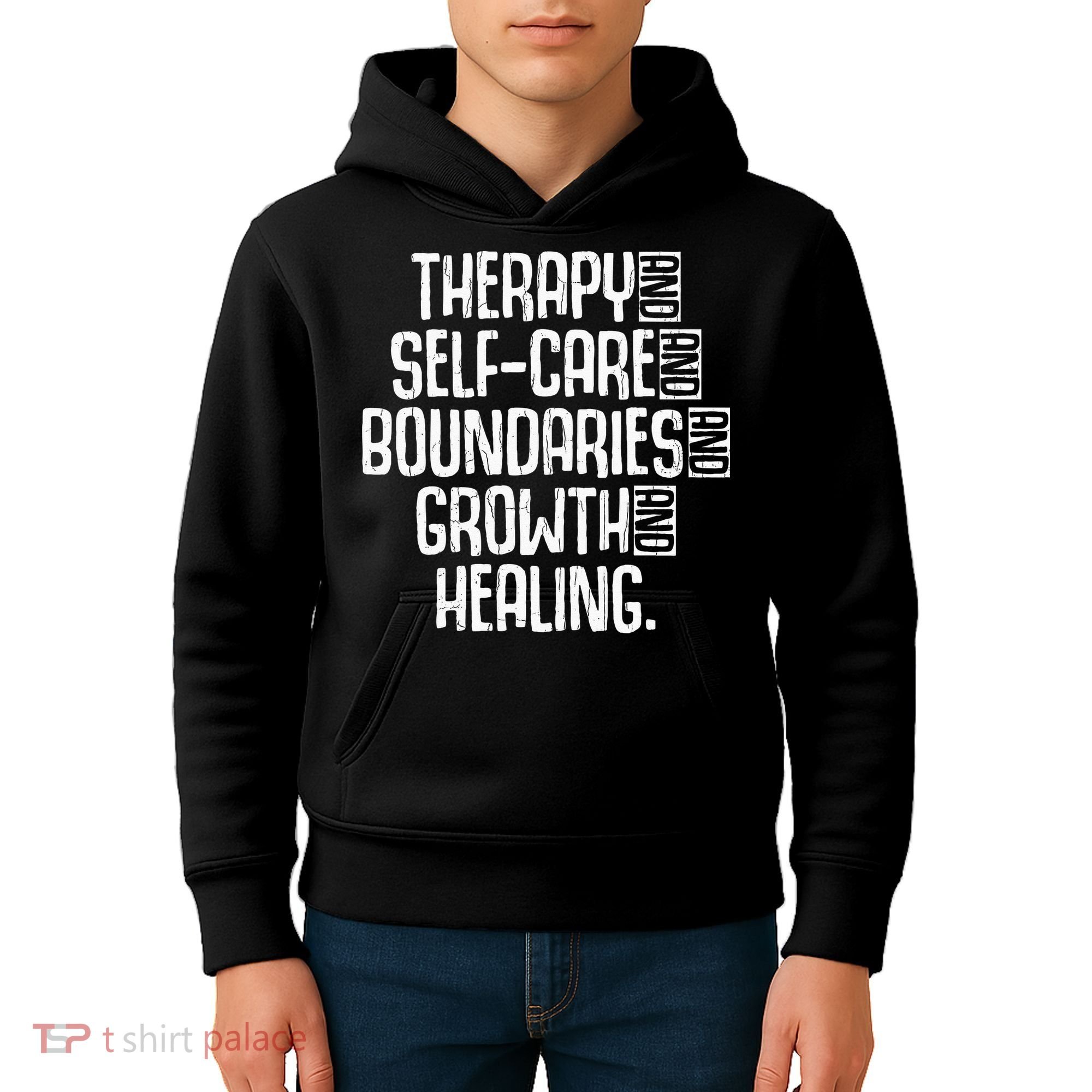 Therapy Mental Health Awareness Graphic Kids Hoodie