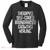 Therapy Mental Health Awareness Graphic Kids Long Sleeve Shirt thumb 0