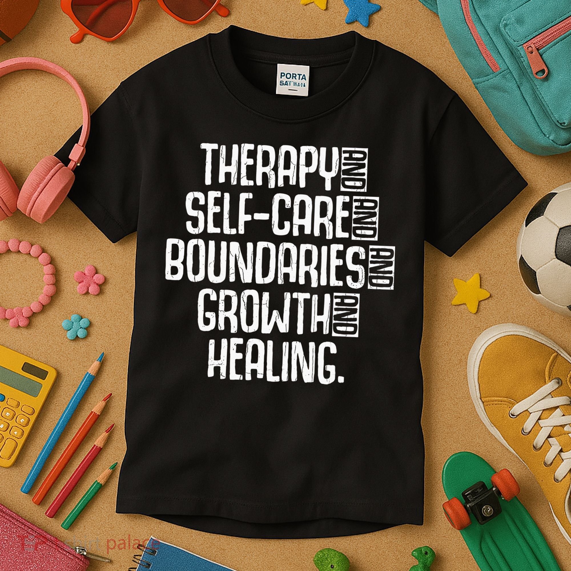 Therapy Mental Health Awareness Graphic Kids T-Shirt