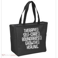 Therapy Mental Health Awareness Graphic Tote Bag thumb 2