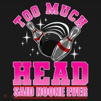 Too Much Head Said No One Ever Ten Pin Bowling Bowler Doggie Tank thumb 4