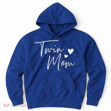 Twin Mom Hearts Gift Hoodie
