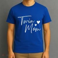 Twin Mom Hearts Gift T-Shirt thumb 3