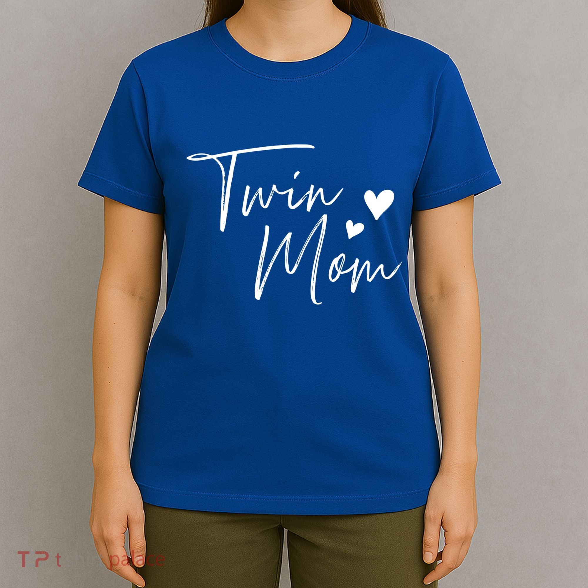 Twin Mom Hearts Gift T-Shirt