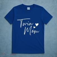 Twin Mom Hearts Gift T-Shirt thumb 5