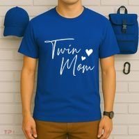 Twin Mom Hearts Gift T-Shirt thumb 6