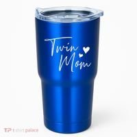 Twin Mom Hearts Gift Tumbler thumb 0
