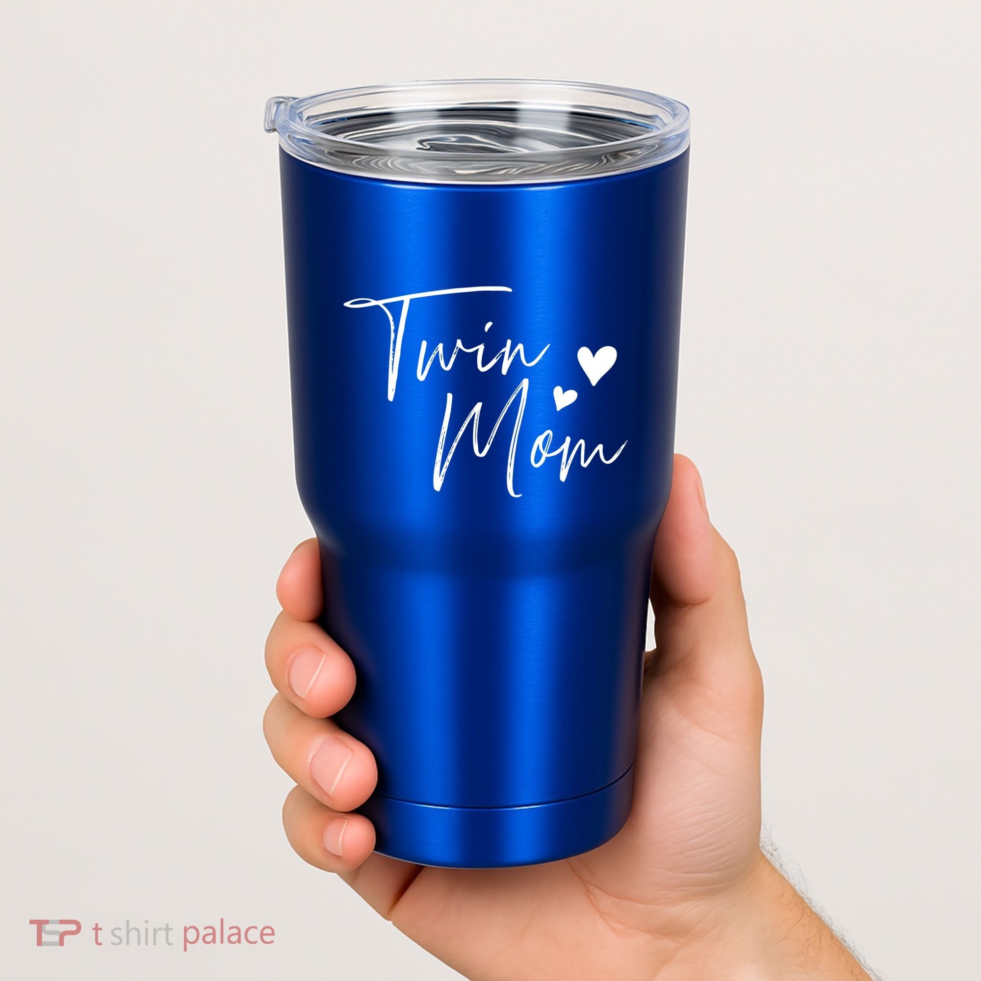 Twin Mom Hearts Gift Tumbler