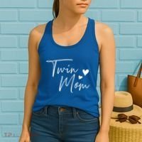 Twin Mom Hearts Gift Women's Tank Top thumb 2