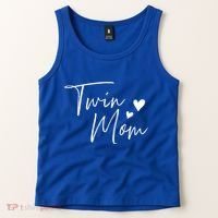 Twin Mom Hearts Gift Tank Top thumb 2