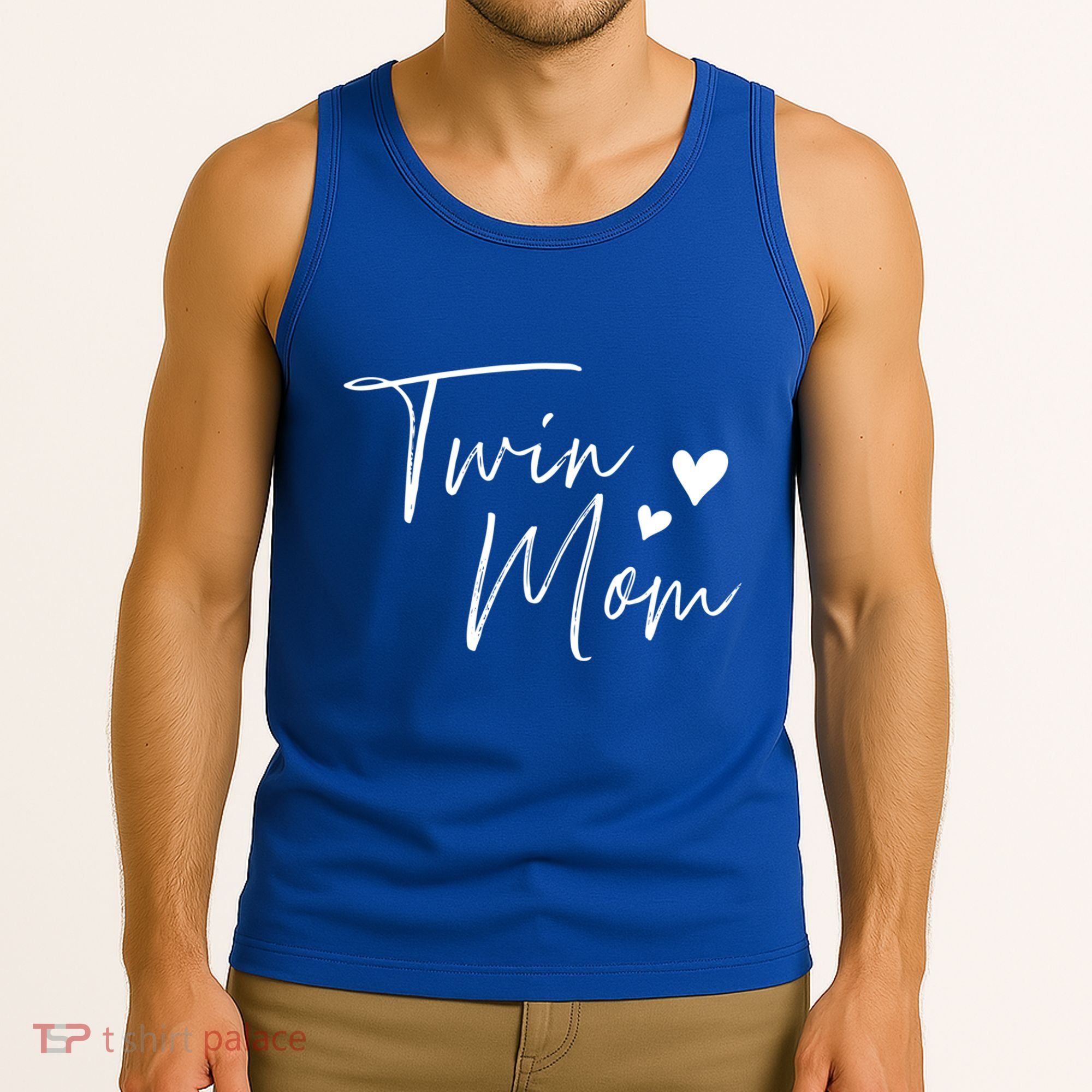 Twin Mom Hearts Gift Tank Top