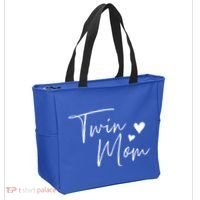 Twin Mom Hearts Gift Tote Bag thumb 2