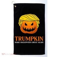 Trumpkin Make Halloween Great Again Cool Gift Golf Towel thumb 0