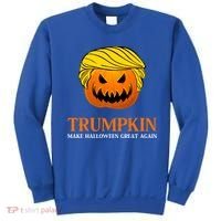 Trumpkin Make Halloween Great Again Cool Gift Sweatshirt thumb 0