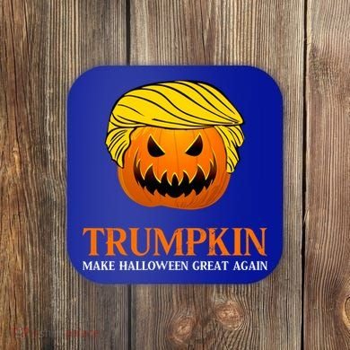 Trumpkin Make Halloween Great Again Cool Gift Coaster