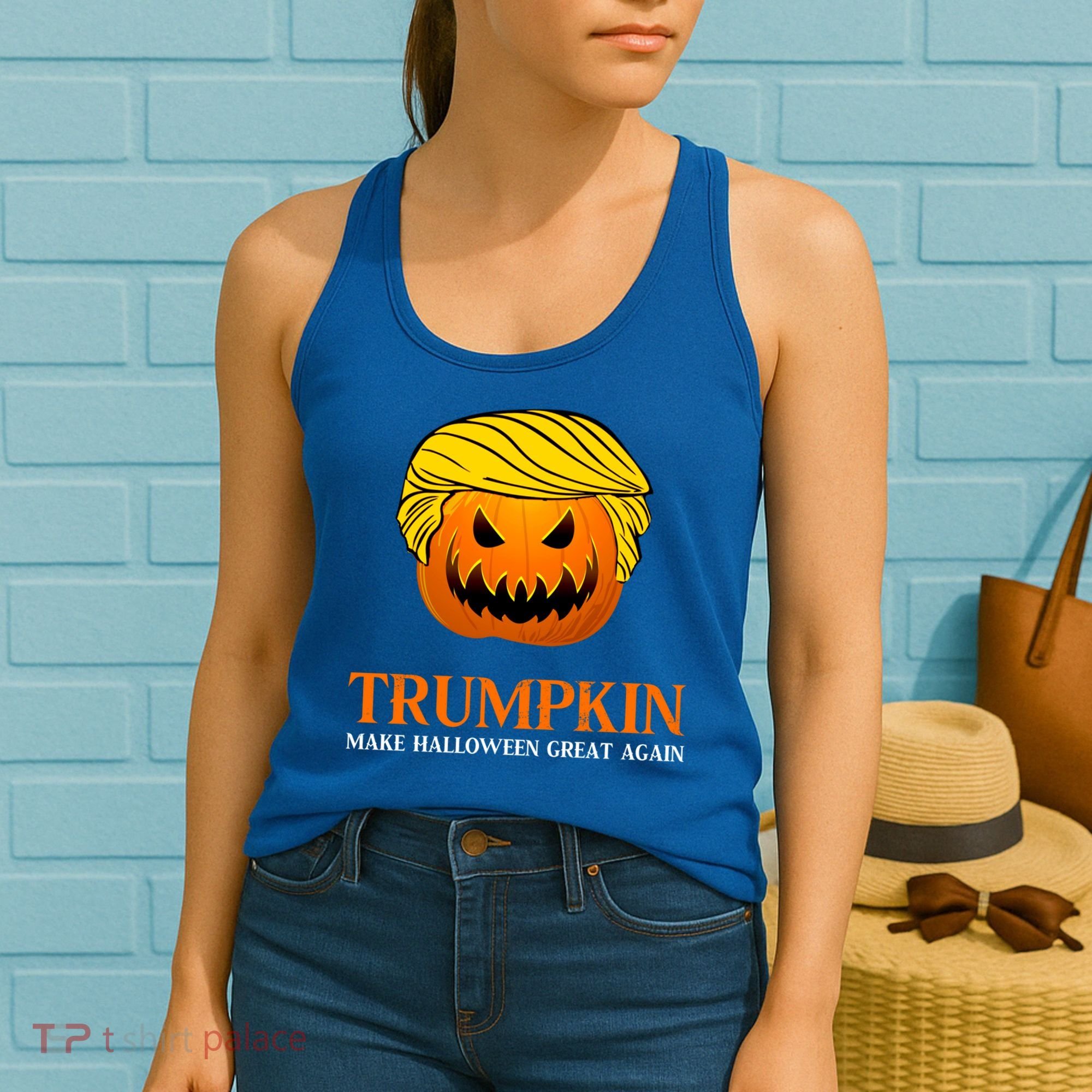 Trumpkin Make Halloween Great Again Cool Gift Women's Tank Top