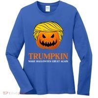 Trumpkin Make Halloween Great Again Cool Gift Women's Long Sleeve Shirt thumb 0
