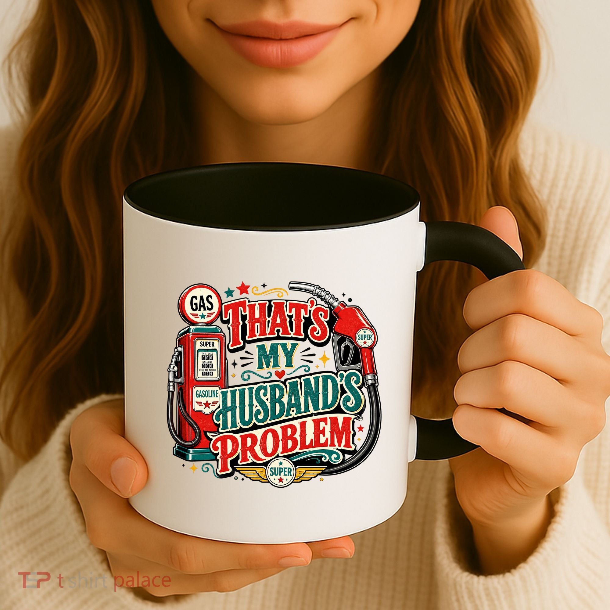 That's My Husband’s Problem Funny High Gas Prices Coffee Mug